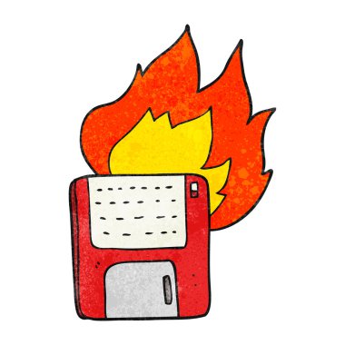 doku çizgi film eski bilgisayar disk yazma