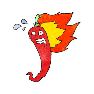 sıcak biber biber doku çizgi film