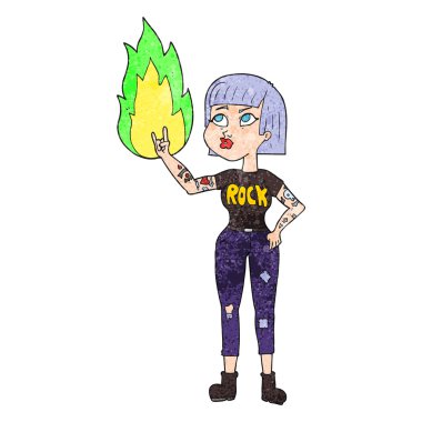 doku karikatür kaya kız