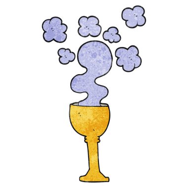 doku karikatür spooky halloween kadehi