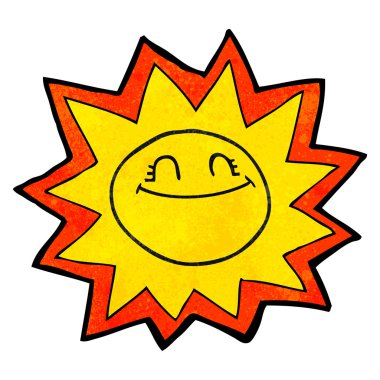 mutlu doku çizgi film güneş