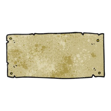 doku çizgi film boş işareti