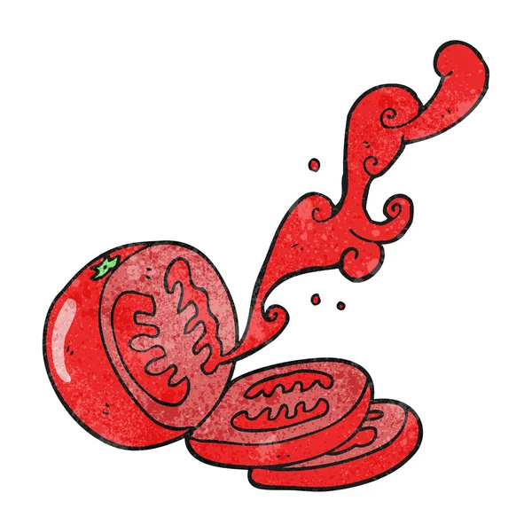 Textura de dibujos animados en rodajas de tomate — Vector de stock