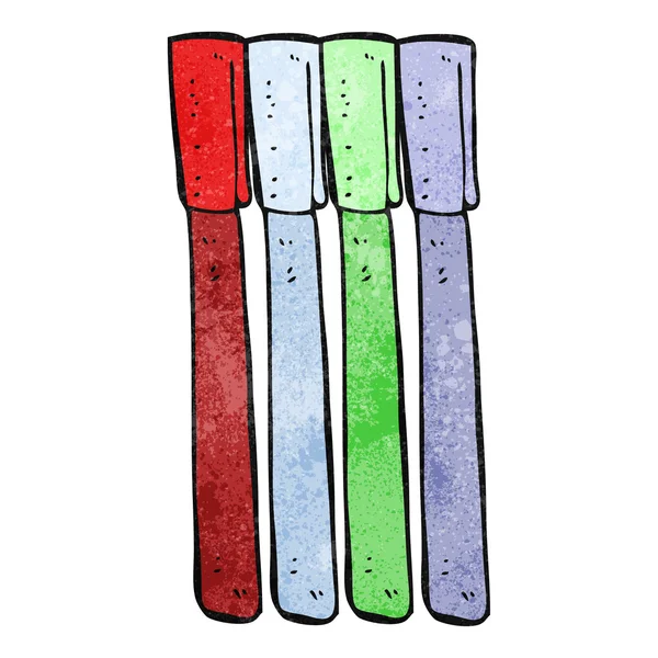 Texture penne cartoon — Vettoriale Stock