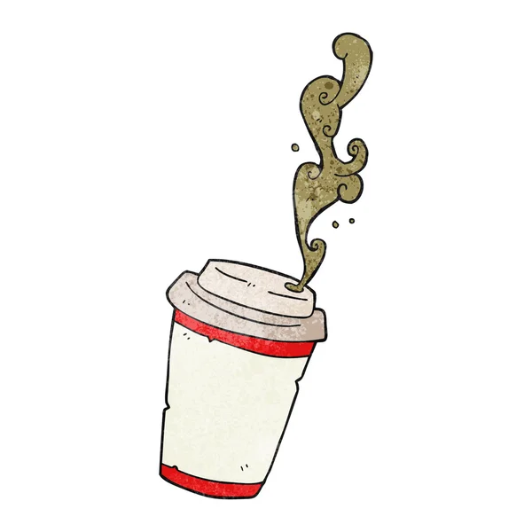 Textur Cartoon Kaffee herausnehmen — Stockvektor