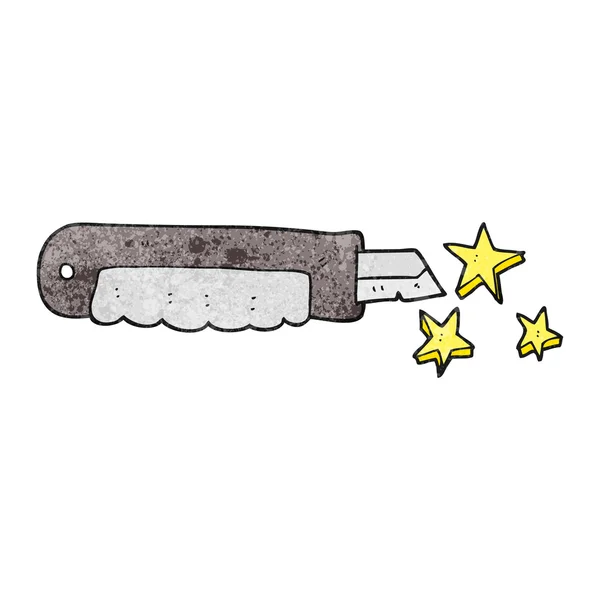Texture cartoon knife — Stock Vector
