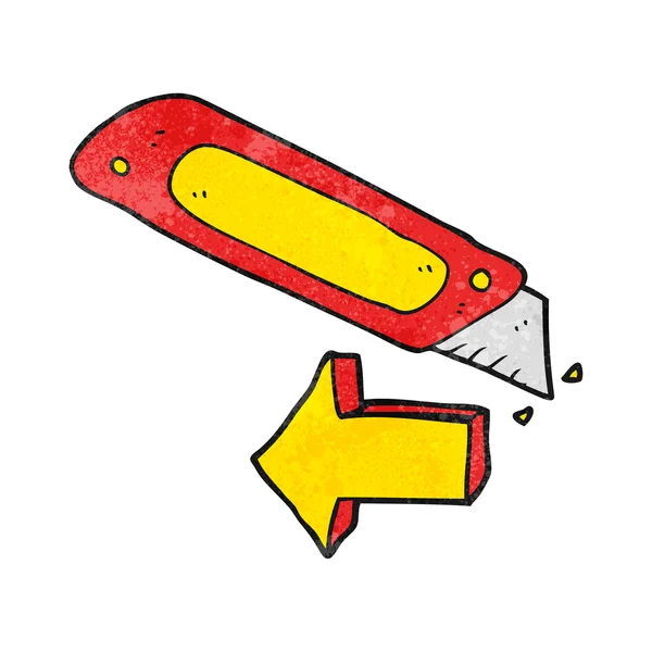 Textuur cartoon bouw mes — Stockvector