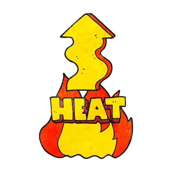 Texture cartoon heat rising — Stock Vector