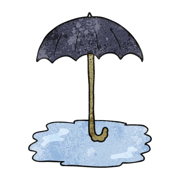 Textur cartoon våt paraply — Stock vektor