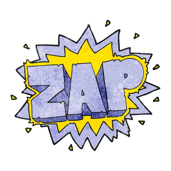 Texture cartoon zap explosion sign — Stock Vector