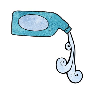 doku karikatür temizlik ürünü dökme