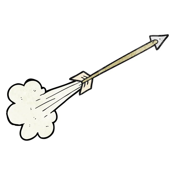Текстурная летящая стрелка — стоковый вектор