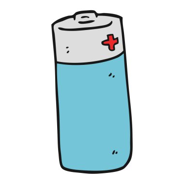 serbest çizilmiş karikatür pil