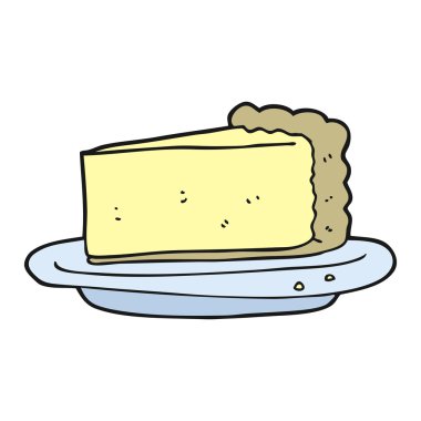 serbest çizilmiş karikatür cheesecake