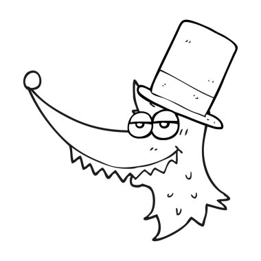 siyah beyaz çizgi film zengin kurt