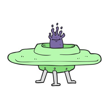 karikatür uçan daire