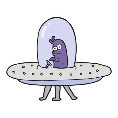 karikatür uçan daire