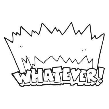 siyah ve beyaz çizgi film ne olursa olsun! Not