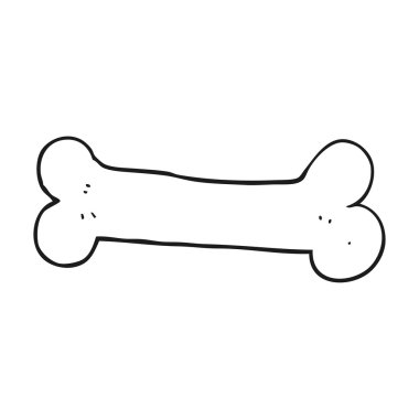 serbest çizilmiş karikatür kemik