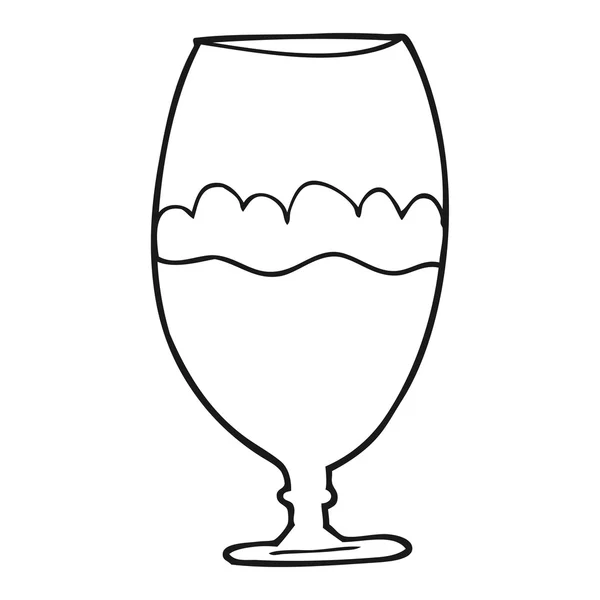 FreeHand getekende cartoon bier in — Stockvector