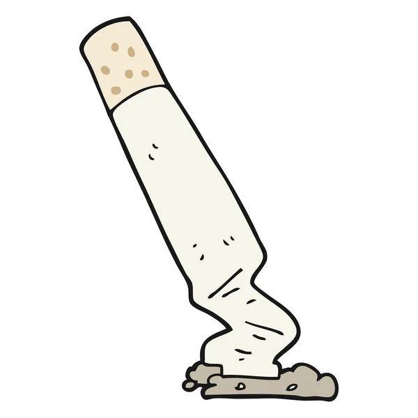 Cigarro de desenho animado desenhado à mão livre — Vetor de Stock