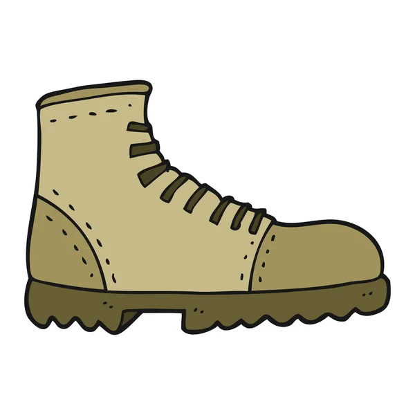 Bota de dibujos animados dibujado a mano alzada — Vector de stock