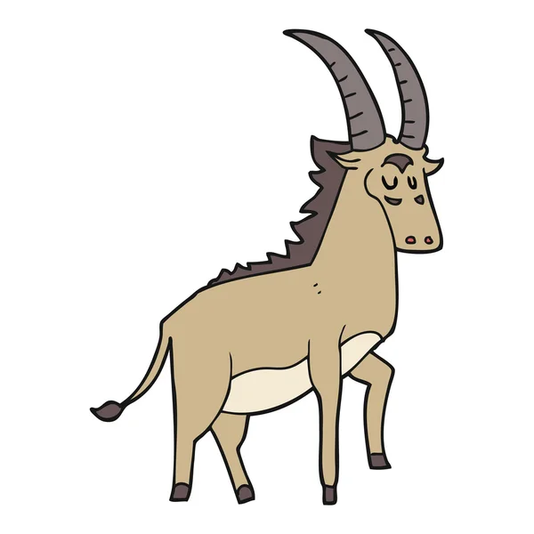 FreeHand getekende cartoon antelope — Stockvector