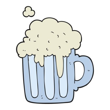 çizgi film köpüklü bira