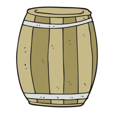 serbest çizilmiş karikatür varil