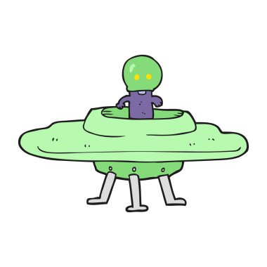 karikatür uçan daire