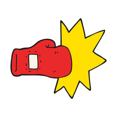 karikatür Boks eldiveni