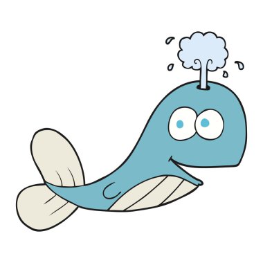 serbest çizim karikatür balina