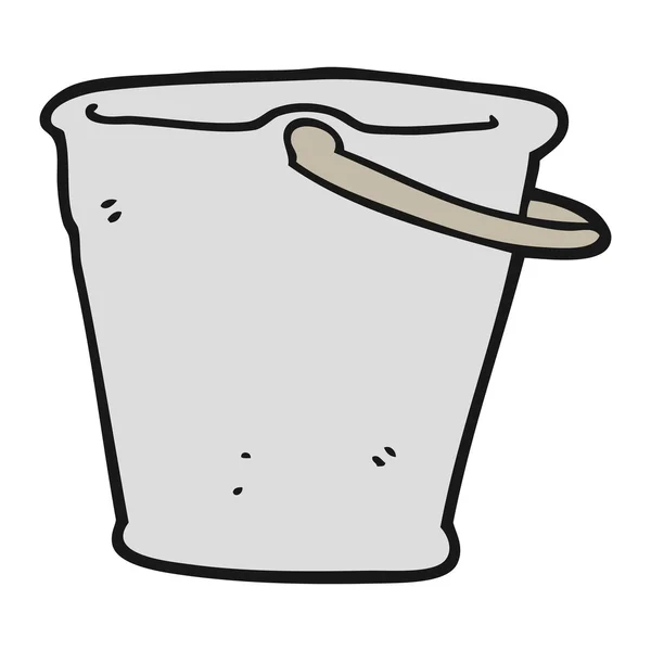 Freehand drawn cartoon bucket — Stock Vector