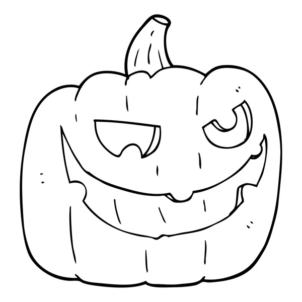 Pumpkin drawing icon — Stock Vector