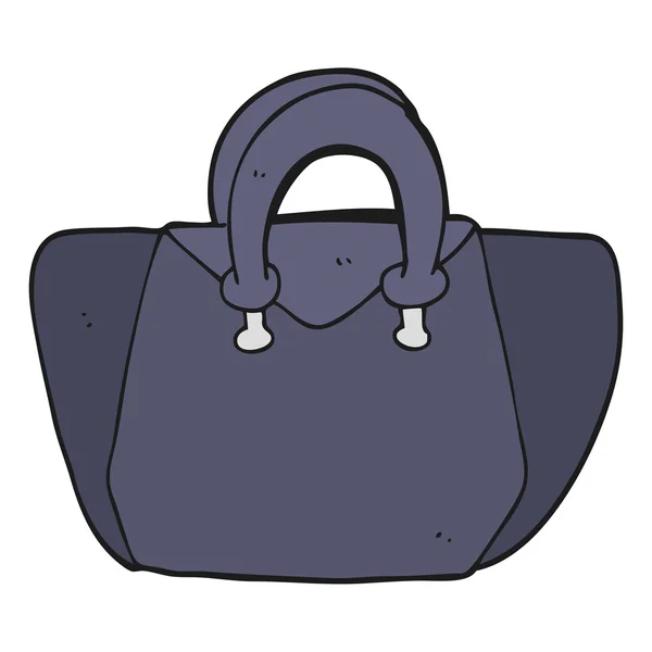 Freehand drawn cartoon handbag — Stock Vector