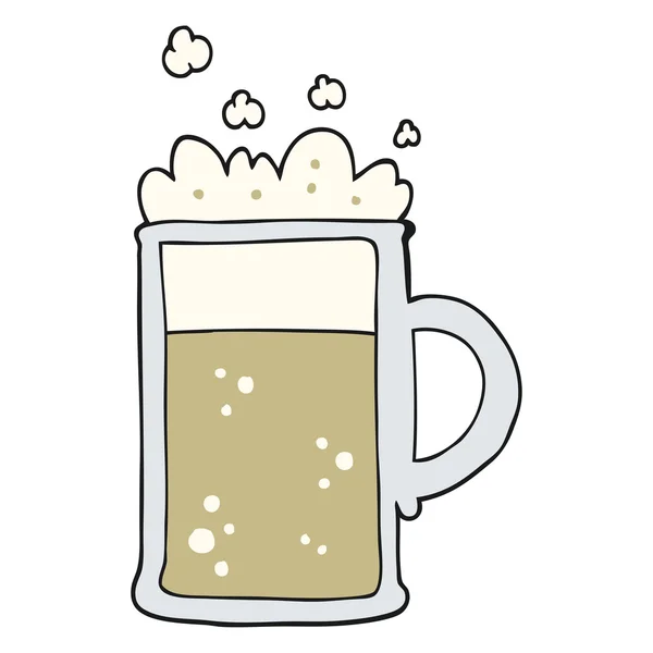 Cartoon tankard van bier — Stockvector