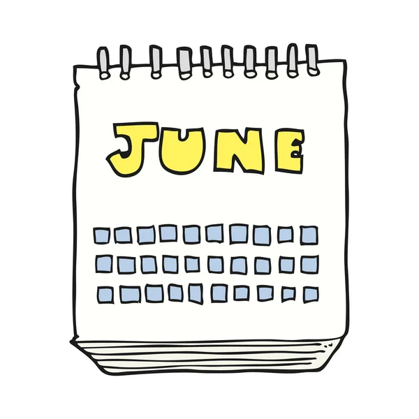 Cartoon kalender maand tonen — Stockvector