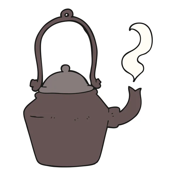 Черный чайник — стоковый вектор