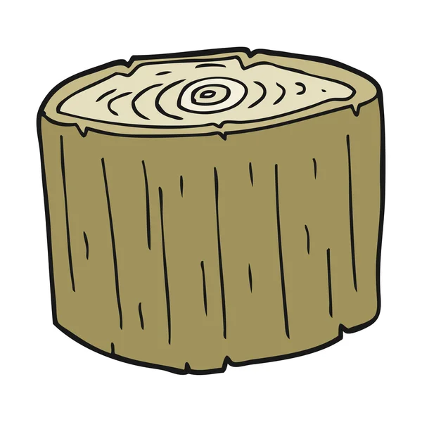 Freehand drawed log — стоковый вектор
