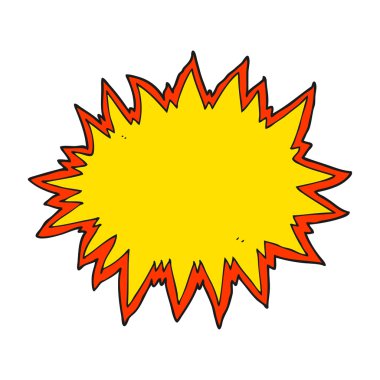 çizgi film patlama işareti