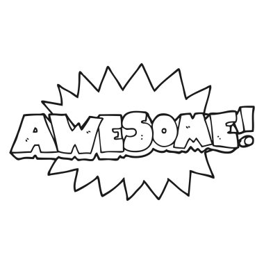 awesome serbest el çekilmiş siyah ve 