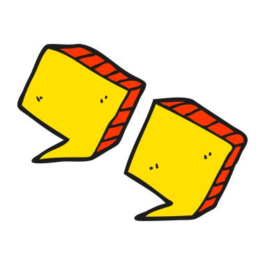 çizgi film tırnak işaretleri