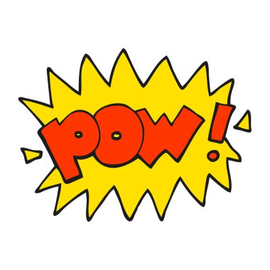 pow sembolü çizgi film