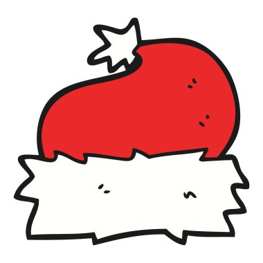 karikatür noel şapka