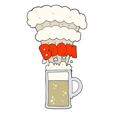 bira patlayan çizgi film