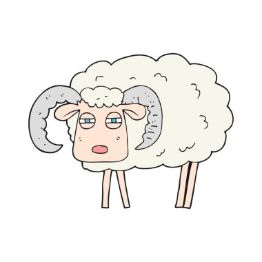 serbest çizilmiş karikatür ram