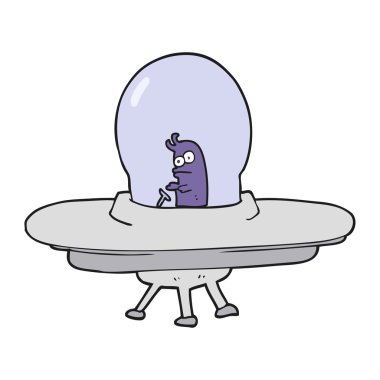 karikatür uçan daire