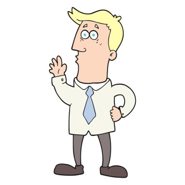 serbest çizim karikatür işadamı