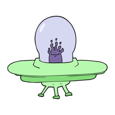 karikatür uçan daire