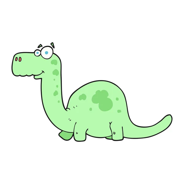 Dinosauro del fumetto a mano libera — Vettoriale Stock